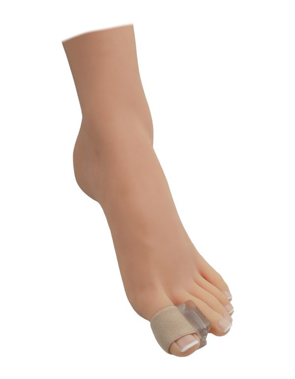 Gélový korektor hallux valgus s textilným návlekom na palec - 2ks
