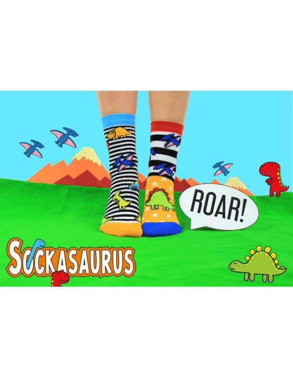 Detské veselé ponožky Sockasaurus veľ.: 27-30