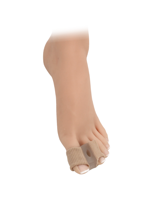 Korektor hallux valgus s návlekom na prst a palec -  textilný 2ks