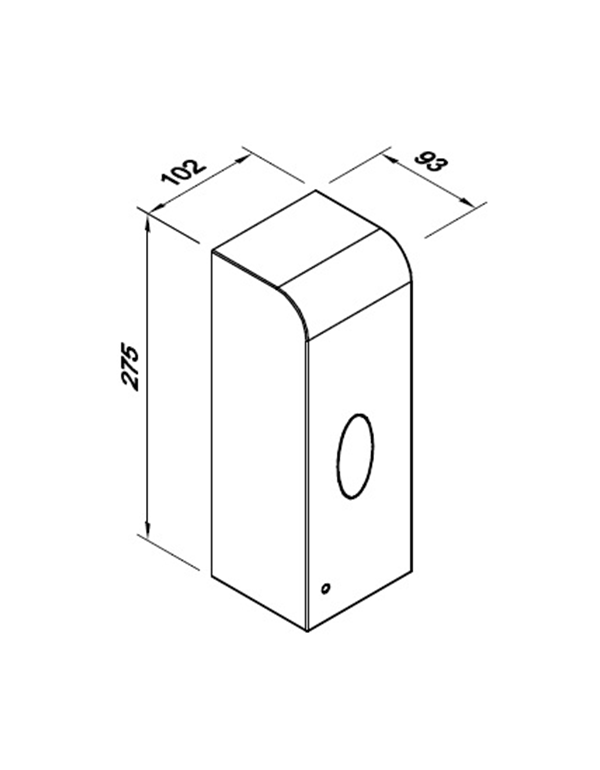 Automatický bezdotykový dávkovač tekutého mydla a dezinfekčných prostriedkov 1 l LAB