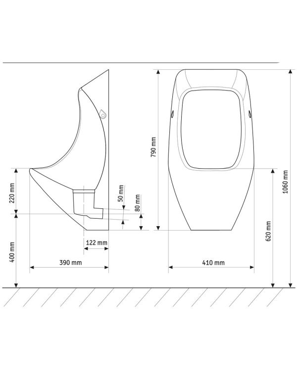 URIMAT eko bezvodný pisoár