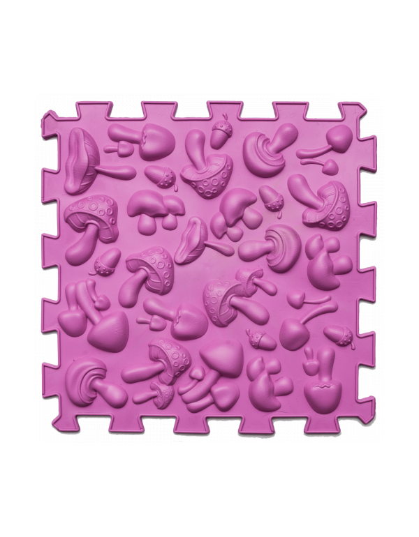 Masážna ortopedická podložka Puzzle "Mix" 8 prvkov